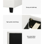 Artiss Bed Frame King Single Size Boucle NEO - Furniture > Bedroom
