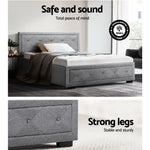 Artiss Bed Frame King Single Size Gas Lift Storage Mattress Base Wooden Grey - Furniture > Bedroom > Beds & Bed Frames