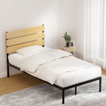 Artiss Bed Frame King Single Size Metal Base Mattress Platform Foundation PAULA - Furniture > Bedroom