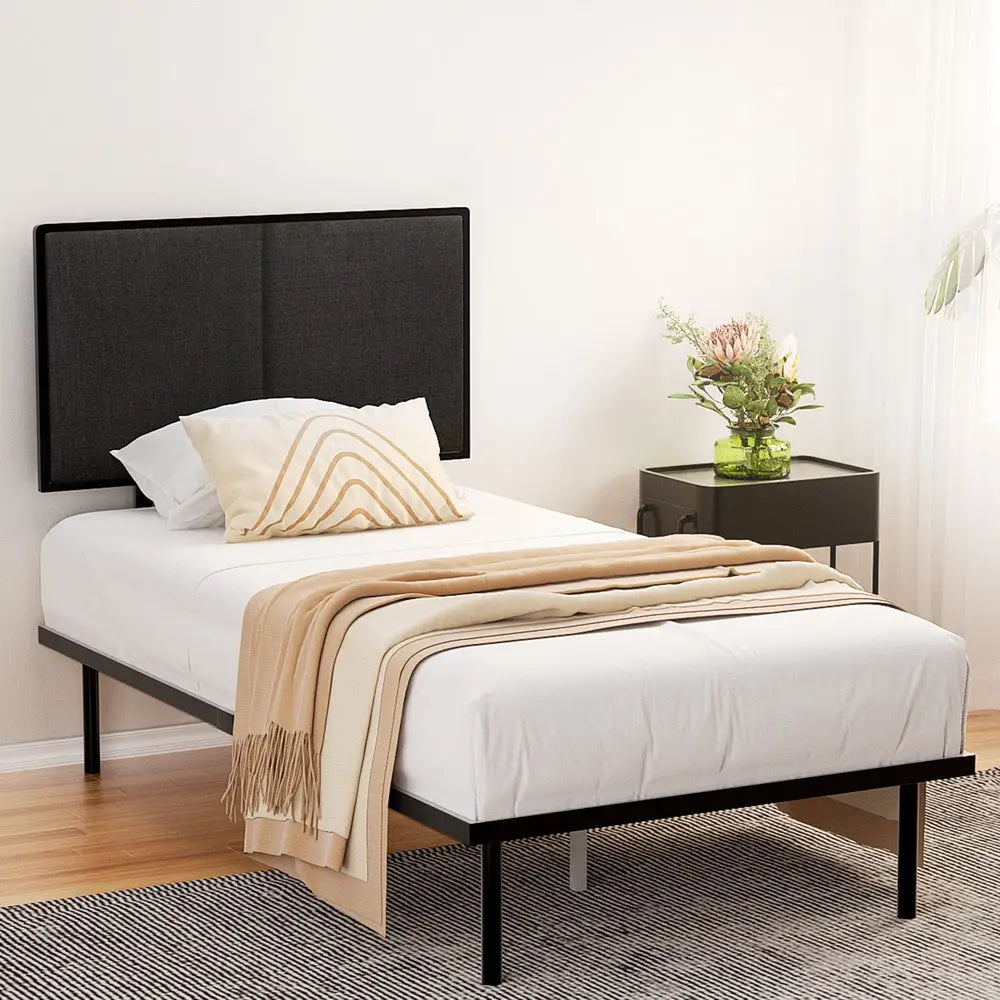 Artiss Bed Frame King Single Size Metal Frame NOE - Furniture > Bedroom > Beds & Bed Frames