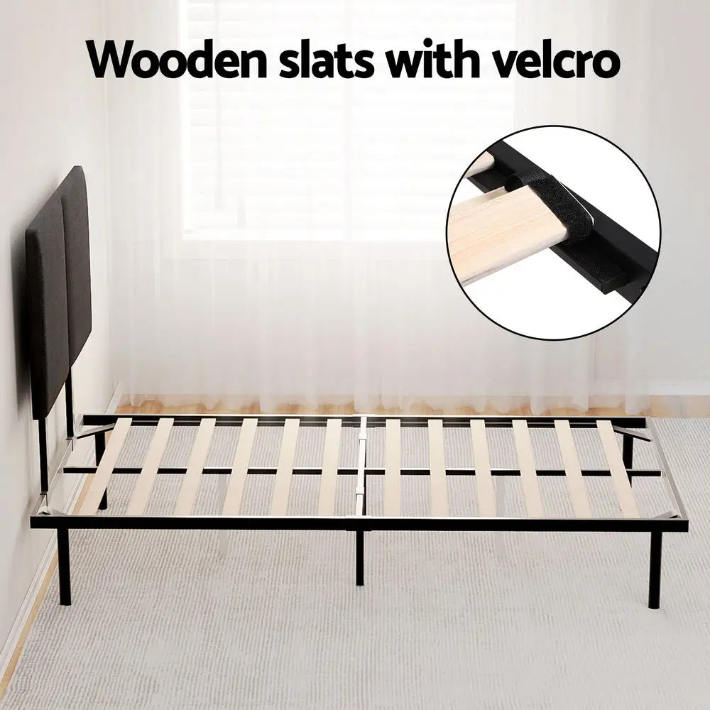 Artiss Bed Frame King Single Size Metal Frame NOR - Furniture > Bedroom > Beds & Bed Frames