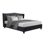 Artiss Bed Frame King Size Charcoal PIER - Furniture > Bedroom > Beds & Bed Frames