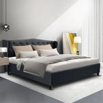 Artiss Bed Frame King Size Charcoal PIER - Furniture > Bedroom > Beds & Bed Frames