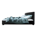 Artiss Bed Frame King Size Gas Lift Black TIYO - Furniture > Bedroom