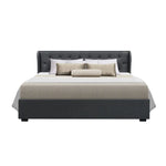 Artiss Bed Frame King Size Gas Lift Charcoal ISSA - Furniture > Bedroom