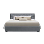 Artiss Bed Frame King Size Gas Lift Grey ISSA - Furniture > Bedroom