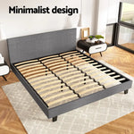 Artiss Bed Frame King Size Grey NEO - Furniture > Bedroom > Beds & Bed Frames