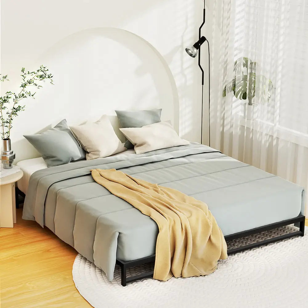 Artiss Bed Frame King Size Metal BERU - Furniture > Bedroom