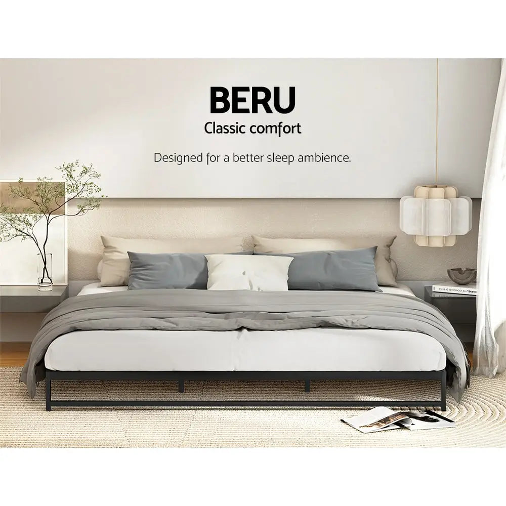 Artiss Bed Frame King Size Metal BERU - Furniture > Bedroom
