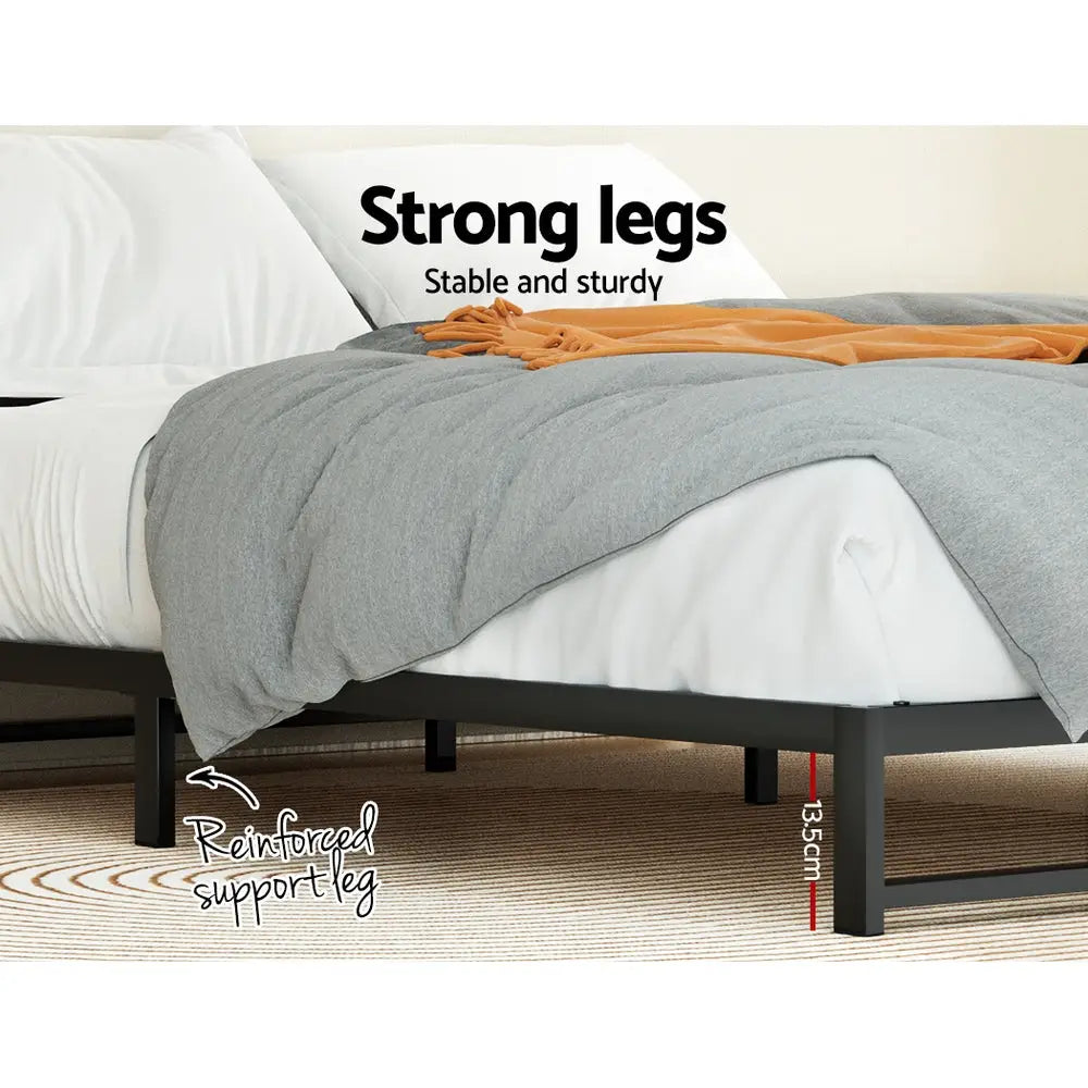 Artiss Bed Frame King Size Metal BERU - Furniture > Bedroom