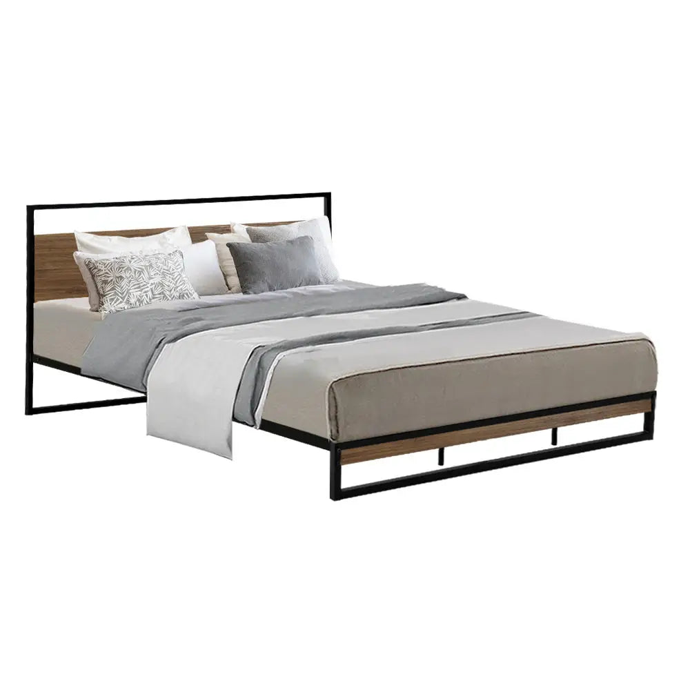 Artiss Bed Frame King Size Metal Frame DANE - Furniture > Bedroom