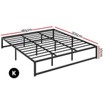 Artiss Bed Frame King Size Metal Frame TINO - Furniture > Bedroom