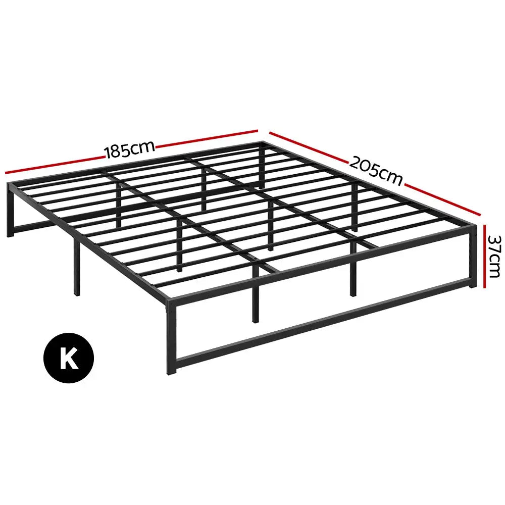 Artiss Bed Frame King Size Metal Frame TINO - Furniture > Bedroom