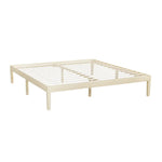 Artiss Bed Frame King Size Wooden Base Mattress Platform Timber Pine BRUNO - Furniture > Bedroom
