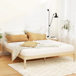 Artiss Bed Frame King Size Wooden Base Mattress Platform Timber Pine BRUNO - Furniture > Bedroom
