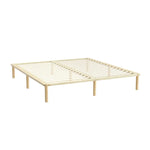 Artiss Bed Frame King Size Wooden Base Mattress Platform Timber Pine AMBA - Furniture > Bedroom