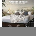 Artiss Bed Frame Metal Frame Bed Base OSLO - Double - Furniture > Bedroom