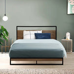Artiss Bed Frame Metal Frame DANE - King Single - Furniture > Bedroom