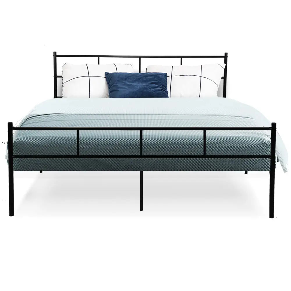 Artiss Bed Frame Queen Metal Bed Frames SOL - Furniture > Bedroom