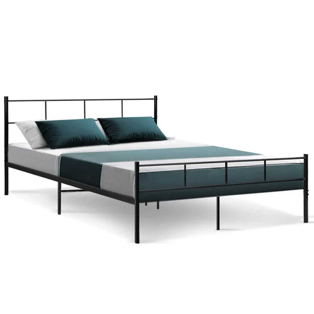 Artiss Bed Frame Queen Metal Bed Frames SOL - Furniture > Bedroom