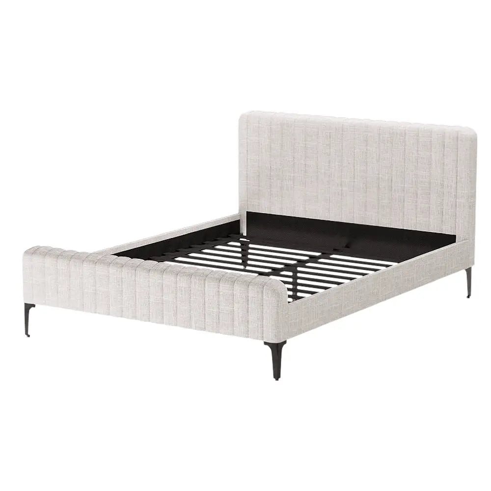 Artiss Bed Frame Queen Size Beige AMMY - Furniture > Bedroom