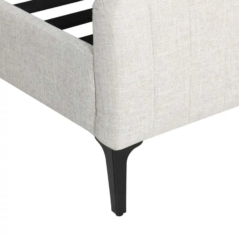 Artiss Bed Frame Queen Size Beige AMMY - Furniture > Bedroom