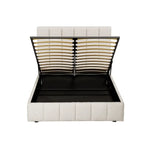Artiss Bed Frame Queen Size Beige TETTE - Furniture > Bedroom