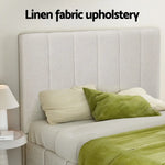 Artiss Bed Frame Queen Size Beige TETTE - Furniture > Bedroom