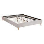 Artiss Bed Frame Queen Size Beige ZORA - Furniture > Bedroom > Beds & Bed Frames