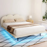 Artiss Bed Frame Queen Size Boucle Beige SASA - Furniture > Bedroom