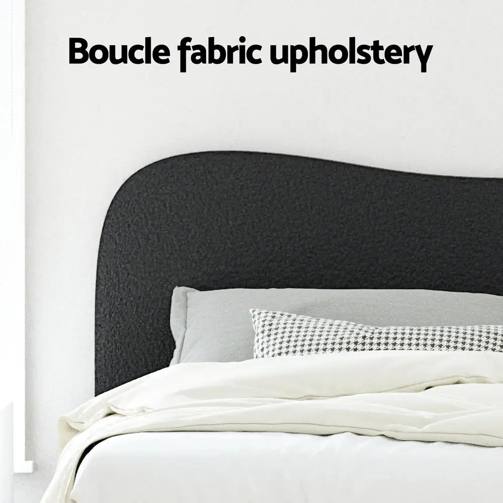 Artiss Bed Frame Queen Size Boucle DARA - Furniture > Bedroom > Beds & Bed Frames