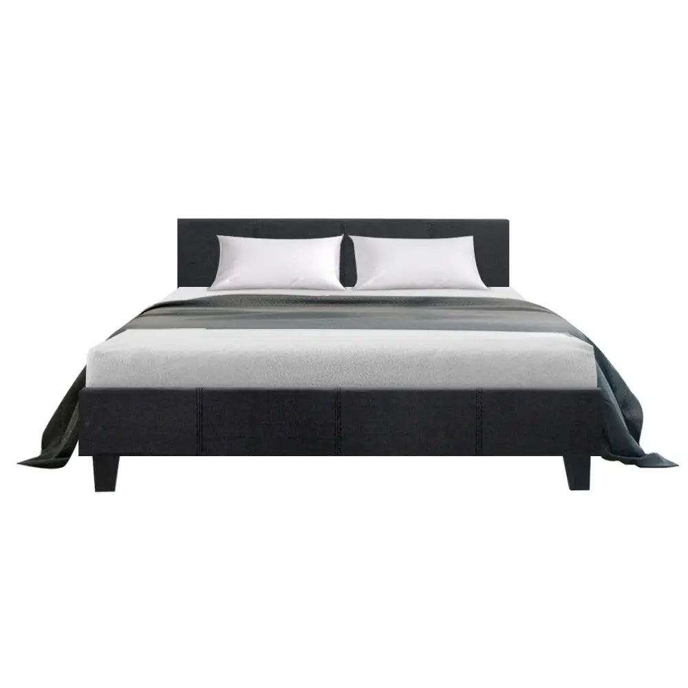 Artiss Bed Frame Queen Size Charcoal NEO - Furniture > Bedroom