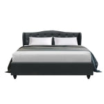 Artiss Bed Frame Queen Size Charcoal PIER - Furniture > Bedroom > Beds & Bed Frames