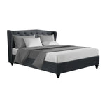 Artiss Bed Frame Queen Size Charcoal PIER - Furniture > Bedroom > Beds & Bed Frames