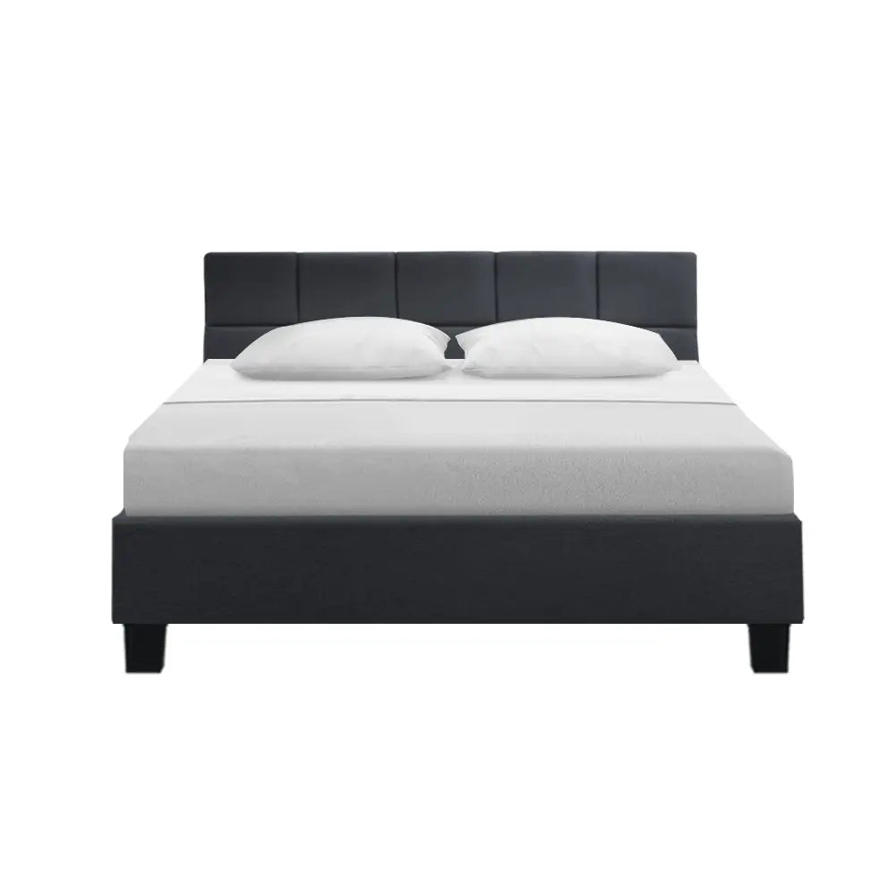Artiss Bed Frame Queen Size Charcoal TINO - Furniture > Bedroom