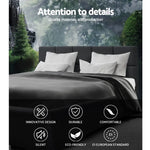 Artiss Bed Frame Queen Size Charcoal TINO - Furniture > Bedroom