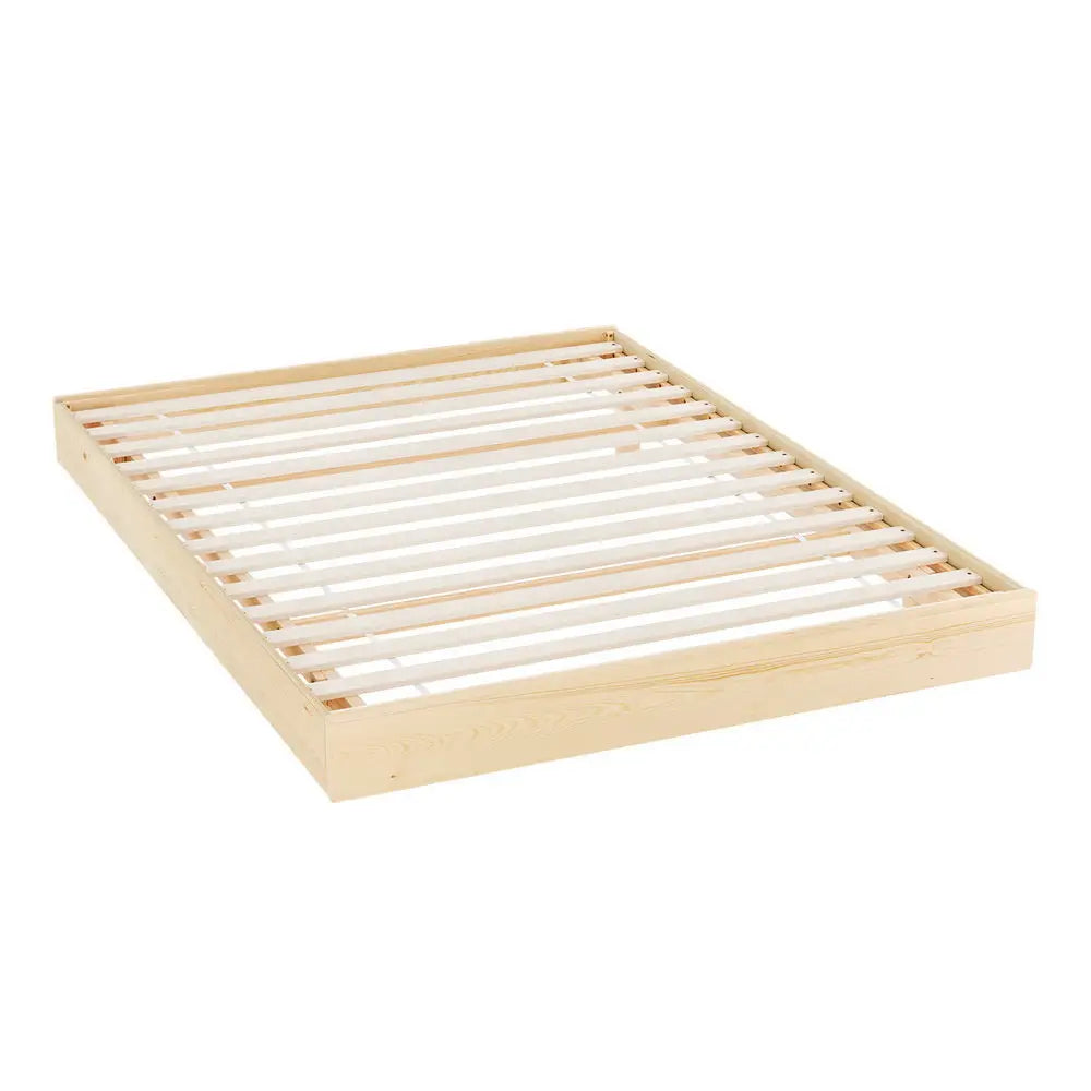Artiss Bed Frame Queen Size Floating Wooden Mattress Base Platform Timber ODIN - Furniture > Bedroom > Beds & Bed Frames