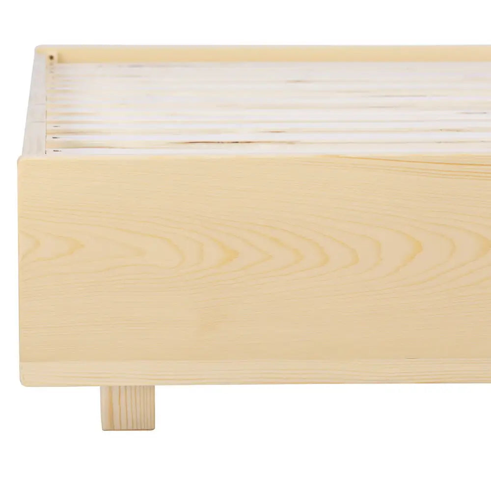 Artiss Bed Frame Queen Size Floating Wooden Mattress Base Platform Timber ODIN - Furniture > Bedroom > Beds & Bed Frames