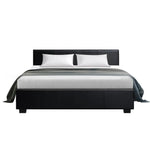 Artiss Bed Frame Queen Size Gas Lift Black NINO - Furniture > Bedroom