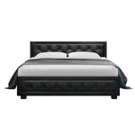 Artiss Bed Frame Queen Size Gas Lift Black TIYO - Furniture > Bedroom
