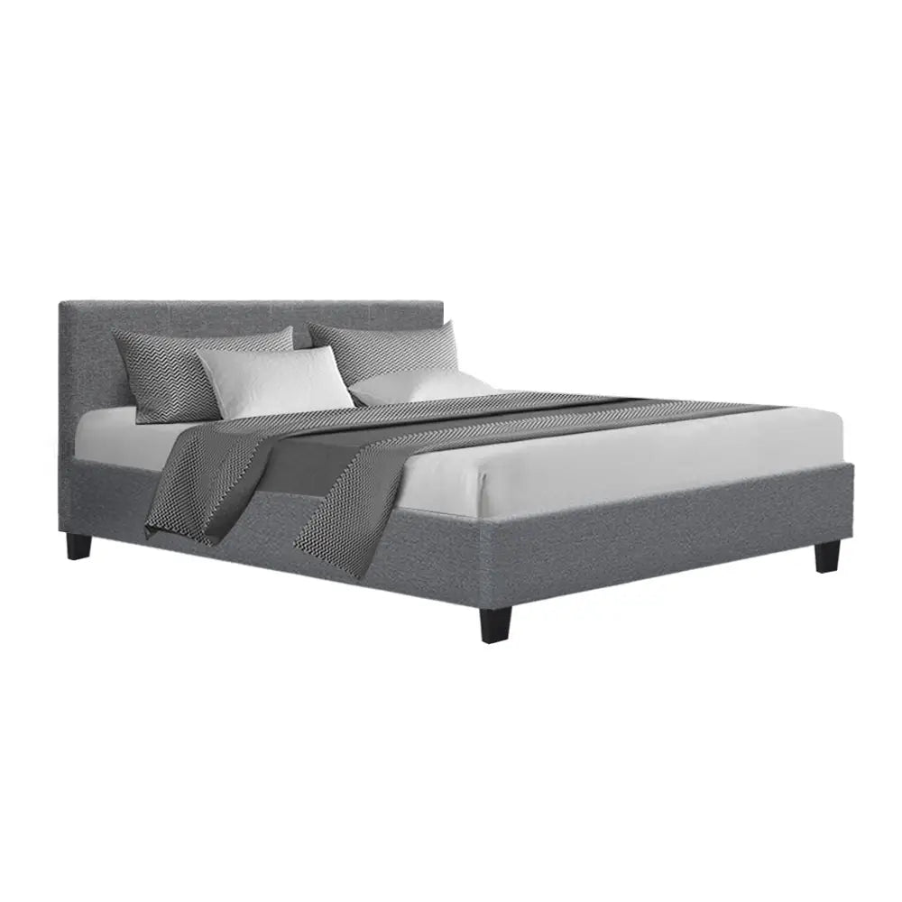 Artiss Bed Frame Queen Size Grey NEO - Furniture > Bedroom