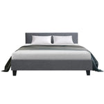 Artiss Bed Frame Queen Size Grey NEO - Furniture > Bedroom