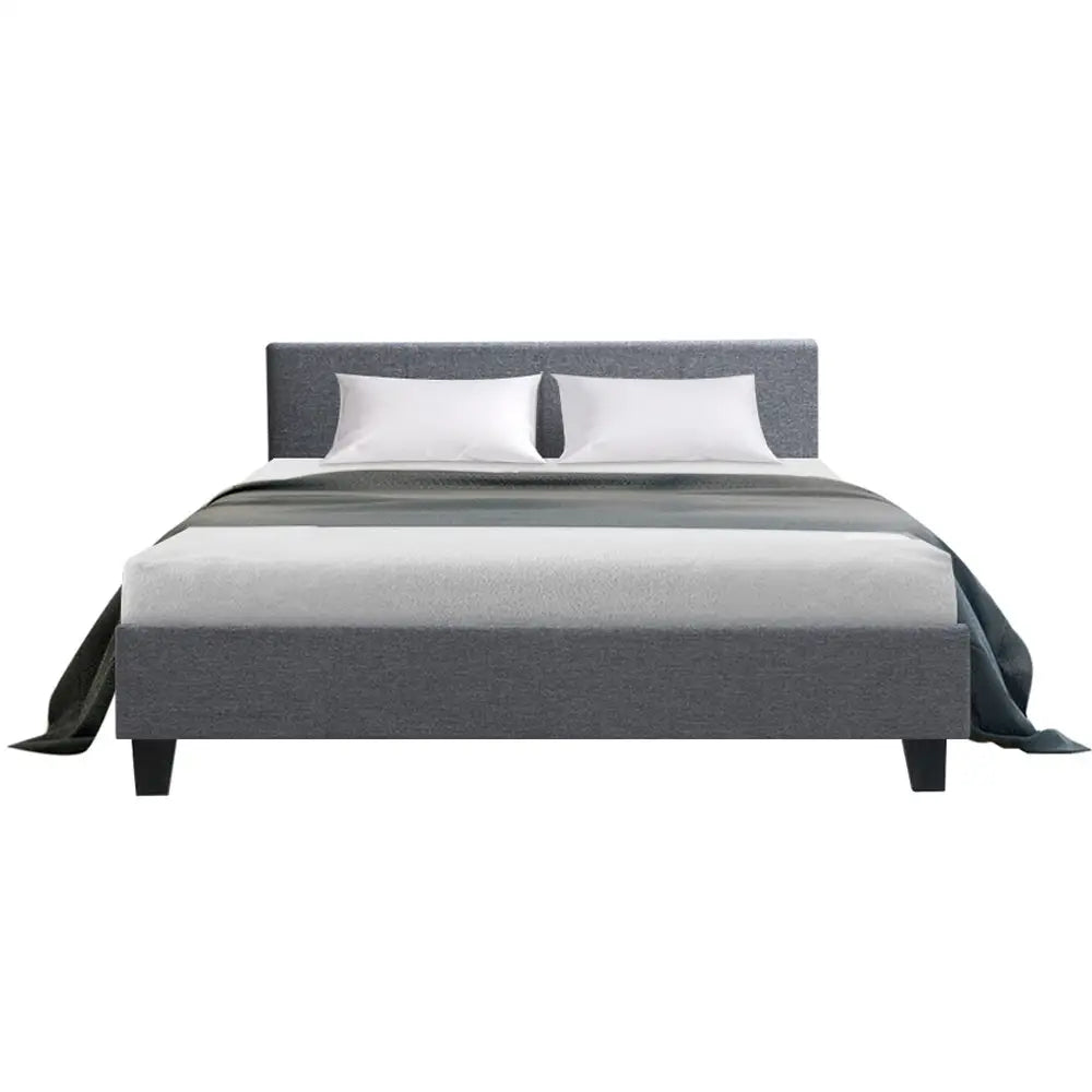 Artiss Bed Frame Queen Size Grey NEO - Furniture > Bedroom