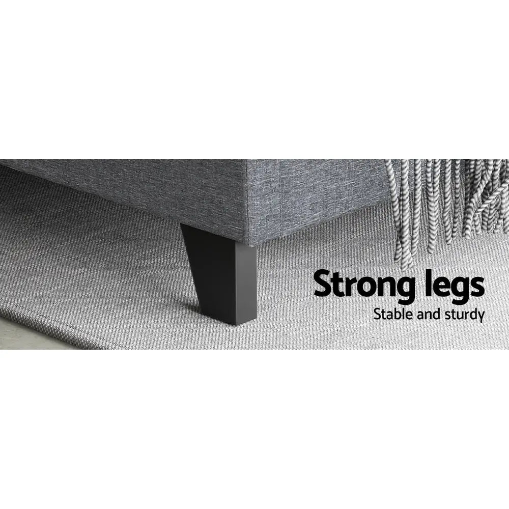 Artiss Bed Frame Queen Size Grey NEO - Furniture > Bedroom