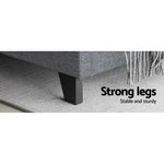 Artiss Bed Frame Queen Size Grey NEO - Furniture > Bedroom