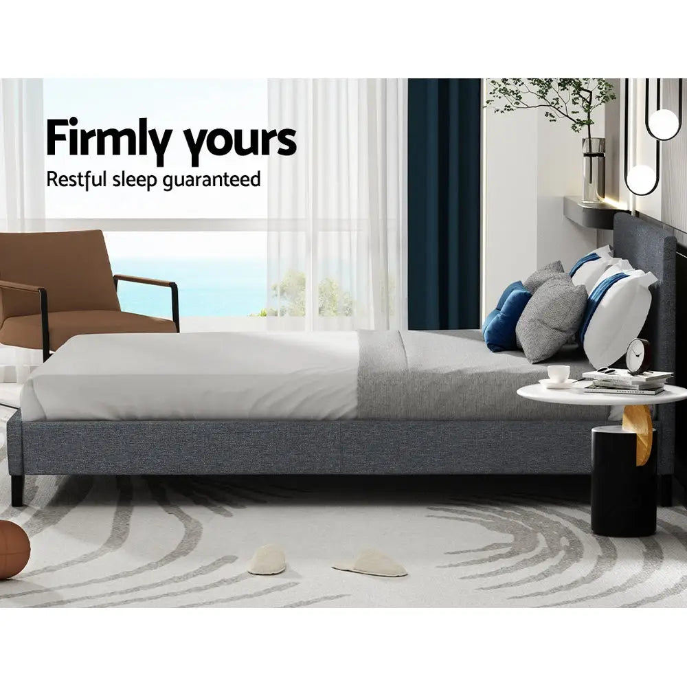 Artiss Bed Frame Queen Size Grey NEO - Furniture > Bedroom