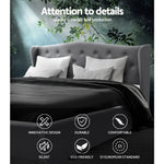 Artiss Bed Frame Queen Size Grey PIER - Furniture > Bedroom > Beds & Bed Frames