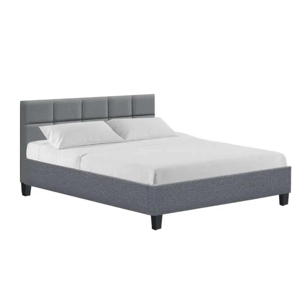 Artiss Bed Frame Queen Size Grey TINO - Furniture > Bedroom