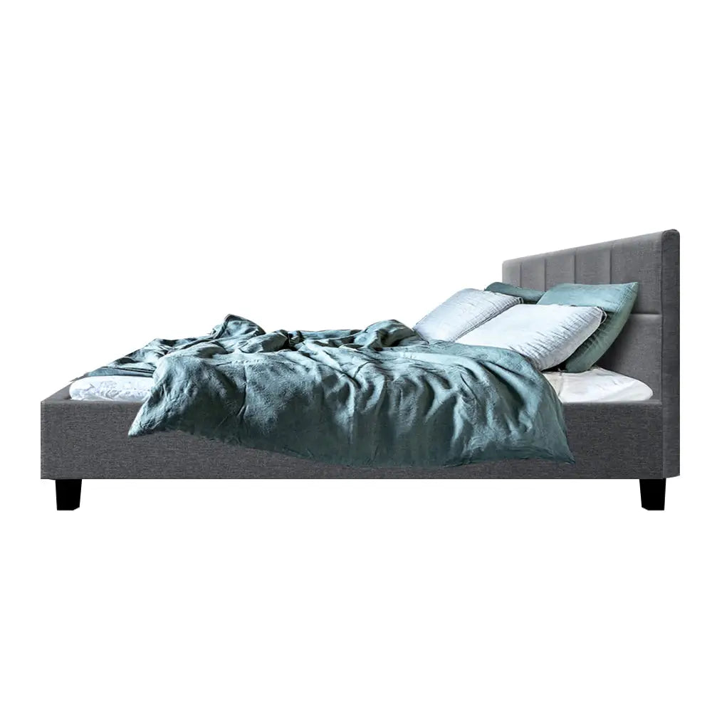 Artiss Bed Frame Queen Size Grey TINO - Furniture > Bedroom