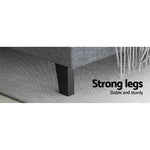 Artiss Bed Frame Queen Size Grey VANKE - Furniture > Bedroom